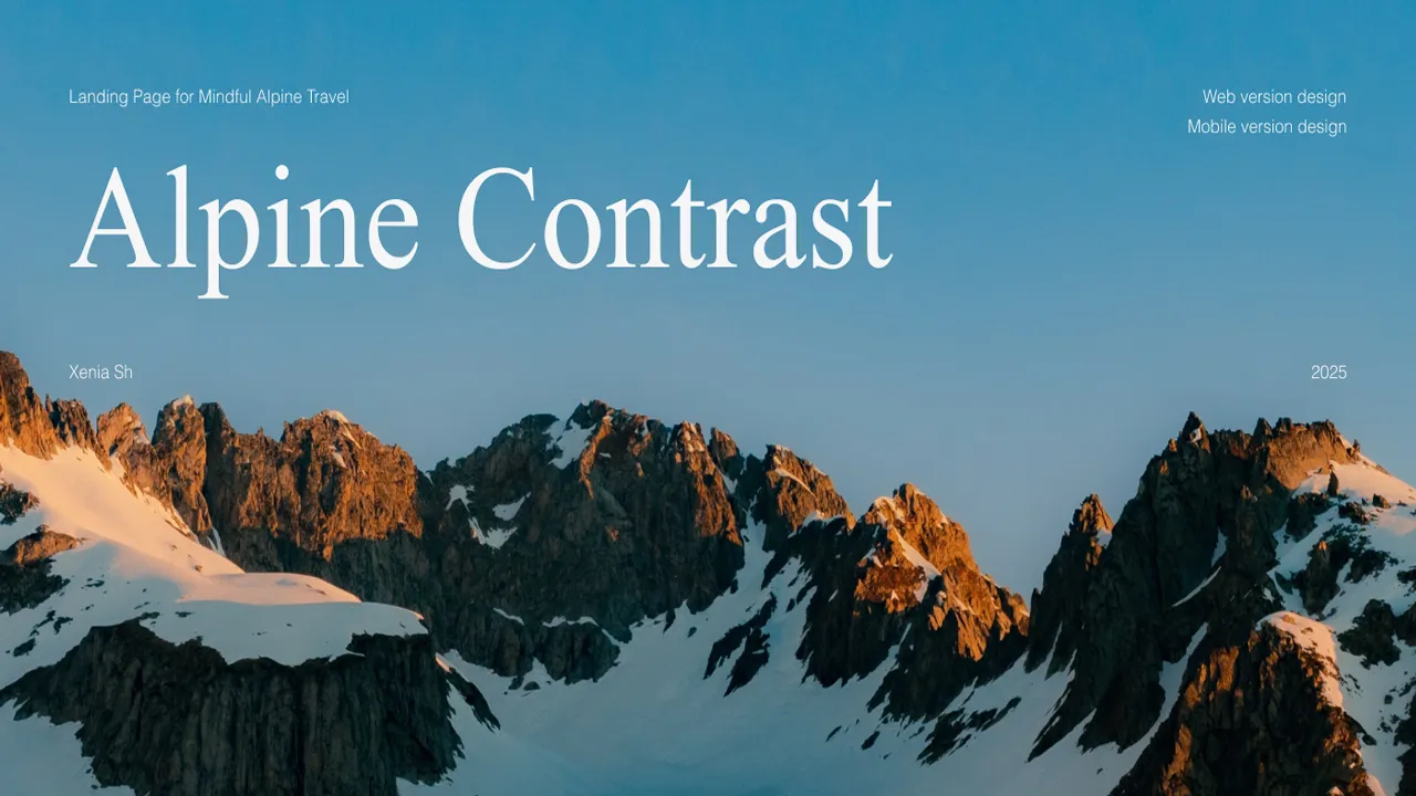 ALPINE CONTRAST